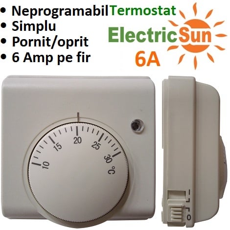 world Fumble accessories ElectricSun 6A termostat mecanic cu fir neprogramabil pe zile ambient  camera simplu - EcoJoy.ro ✔️